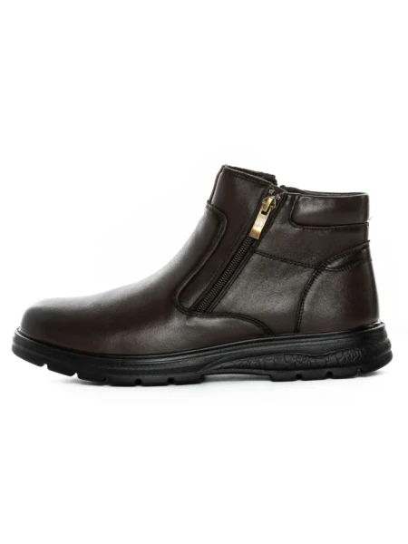 Ghete Barbati din piele naturala L52681 BROWN | MELS