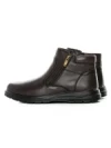 Ghete Barbati din piele naturala L52681 BROWN | MELS