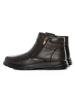 Ghete Barbati din piele naturala L52681 BROWN | MELS