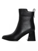 Botine Dama cu toc gros K107-55-B81A Negru » meishop.life
