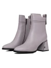Botine Dama cu toc gros K107-55-B81B Gri Jose Simon