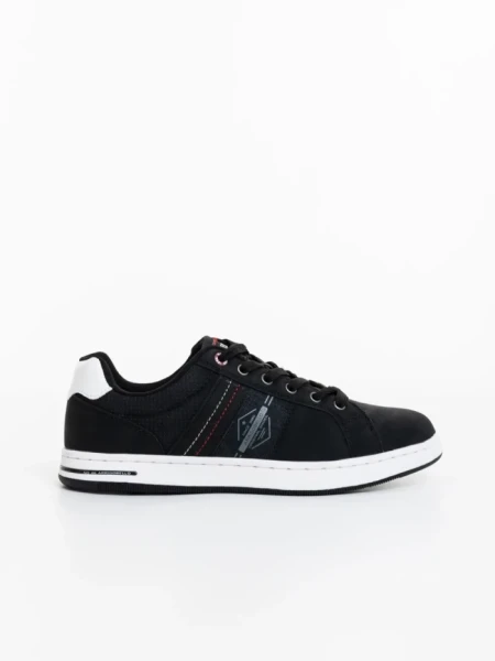 Pantofi sport barbati negri din piele ecologica Carmela
