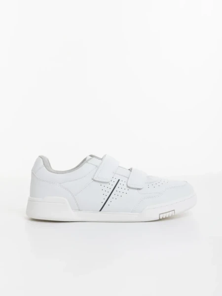 Pantofi sport dama albi din piele ecologica Evire