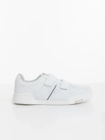 Pantofi sport dama albi din piele ecologica Evire