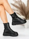 Ghete Dama cu Platforma 5AH59 BLACK | MEI