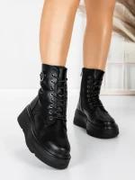 Ghete Dama cu Platforma 5AH59 BLACK | MEI