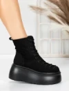 Ghete Dama cu Platforma 56WL11 BLACK | MEI