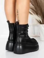 Ghete Dama cu Platforma 56WL11 BLACK | MEI