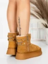 Ghete Dama din piele naturala 5WL105 YELLOW | PANTOFUL