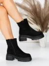 Ghete Dama cu Platforma 5W82 BLACK | MEI