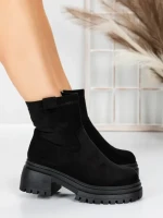 Ghete Dama cu Platforma 5W82 BLACK | MEI