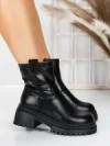 Ghete Dama cu Platforma 5W82 BLACK | MEI