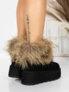 Ghete Dama din piele naturala 3ASJN73 BLACK | PANTOFUL