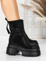 Ghete Dama cu Platforma 5SJN23 BLACK | MEI