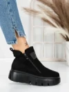 Ghete Dama cu Platforma 5AH65 BLACK | MEI