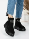 Ghete Dama cu Platforma 5AH65 BLACK | MEI