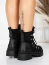Ghete Dama cu Platforma 5AH67 BLACK | MEI