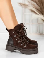 Ghete Dama cu Platforma 5AH67 BROWN | MEI