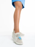 Pantofi sport dama bej din material textil Lacrecia