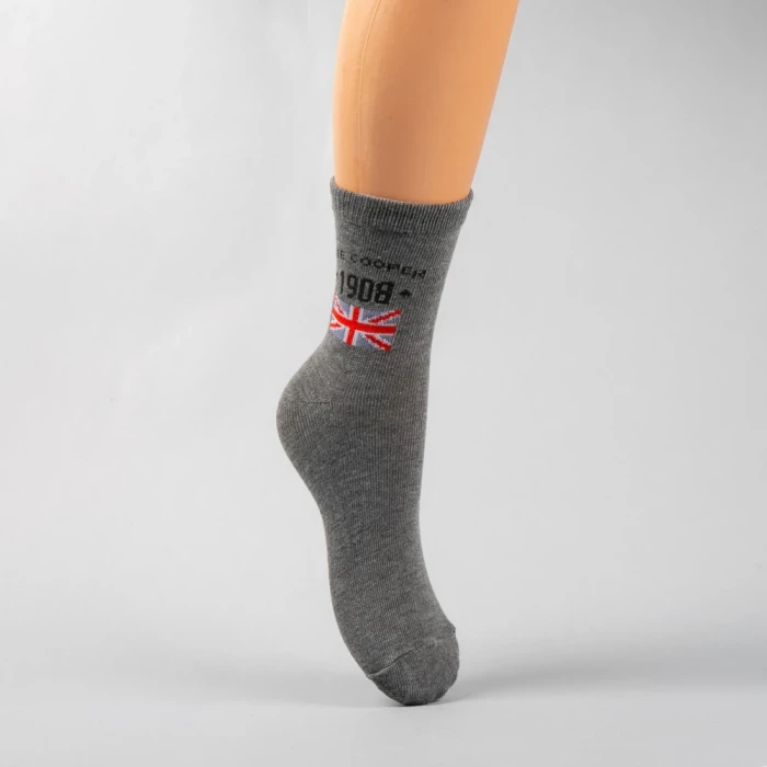 Set 2 perechi sosete copii Lee Cooper Edhy rosii si gri