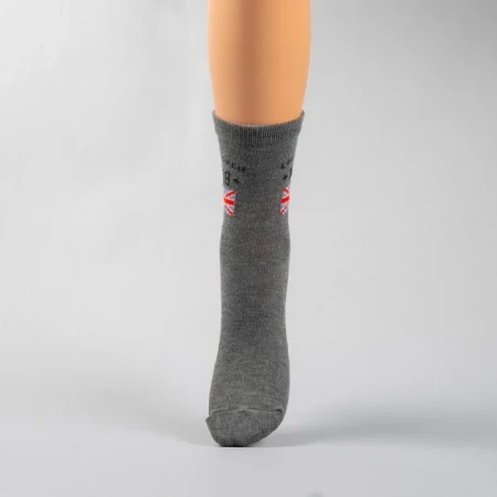 Set 2 perechi sosete copii Lee Cooper Edhy rosii si gri