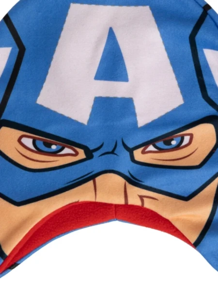 Caciula baieti Captain America Mask albastra