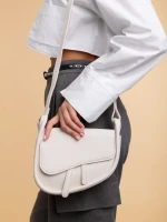 Geanta dama cream din piele ecologica Michala