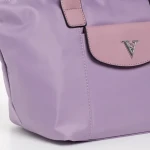 Geanta dama mov din material textil Bernadette