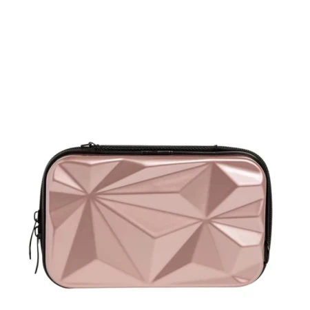 Geanta cosmetice dama roz din acril Mirta