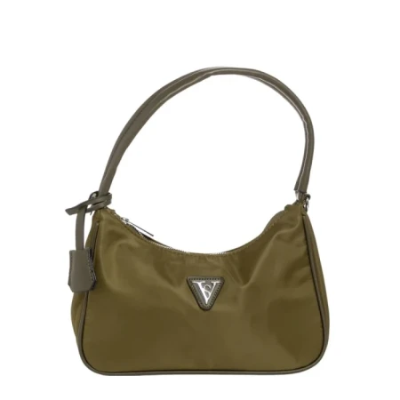 Geanta dama verde din material textil Elfreda