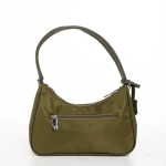 Geanta dama verde din material textil Elfreda