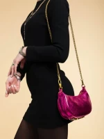 Geanta dama fucsia din piele ecologica Aine