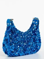 Geanta dama albastra inchis din material textil Ayah