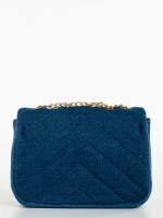 Geanta dama albastra royal din material textil Bansari