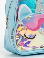 Rucsac copii albastru din piele ecologica Hopper