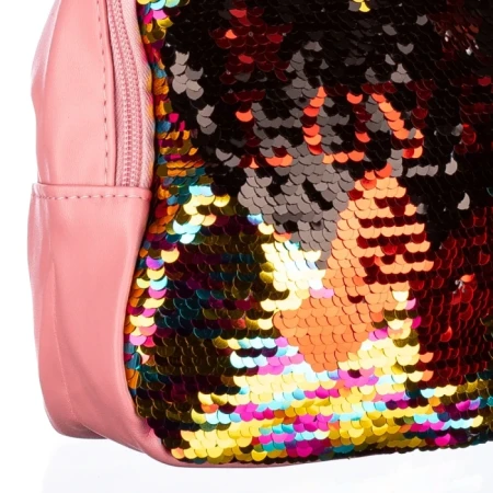 Rucsac copii Young Roz Multicolor piele ecologica