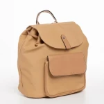 Rucsac dama camel din piele ecologica Erinna