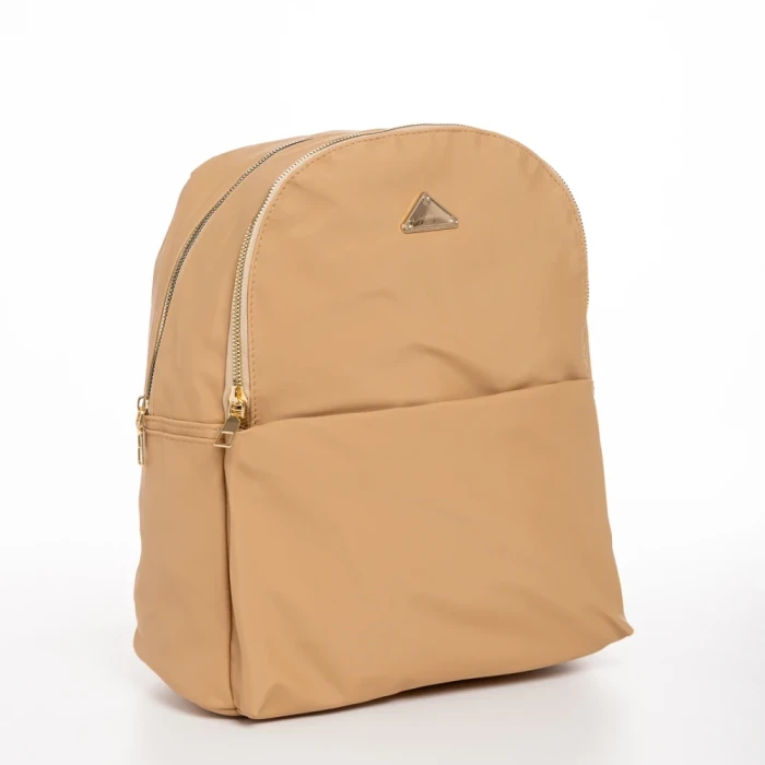 Rucsac dama bej din material textil Maya