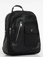 Rucsac dama negru din piele ecologica Cleva