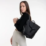Rucsac dama negru din material textil Clotilde