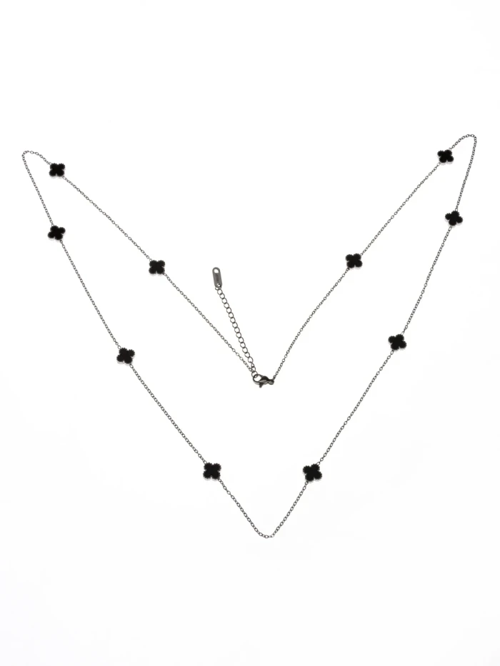Colier YP-40 ARGINTIU-NEGRU | MEI