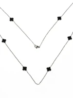 Colier YP-40 ARGINTIU-NEGRU | MEI