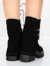 Ghete Dama din piele naturala 52AD1 BLACK | PANTOFUL