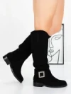 Cizme Dama din piele naturala 52AD3 BLACK | PANTOFUL