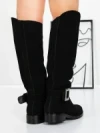 Cizme Dama din piele naturala 52AD3 BLACK | PANTOFUL