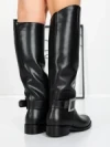 Cizme Dama din piele naturala 52AD3 BLACK | PANTOFUL