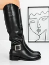 Cizme Dama din piele naturala 52AD3 BLACK | PANTOFUL