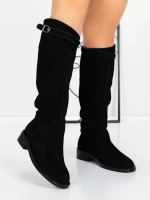 Cizme Dama din piele naturala 52AD6 BLACK | PANTOFUL