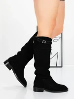 Cizme Dama din piele naturala 52AD6 BLACK | PANTOFUL