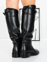 Cizme Dama din piele naturala 52AD6 BLACK | PANTOFUL